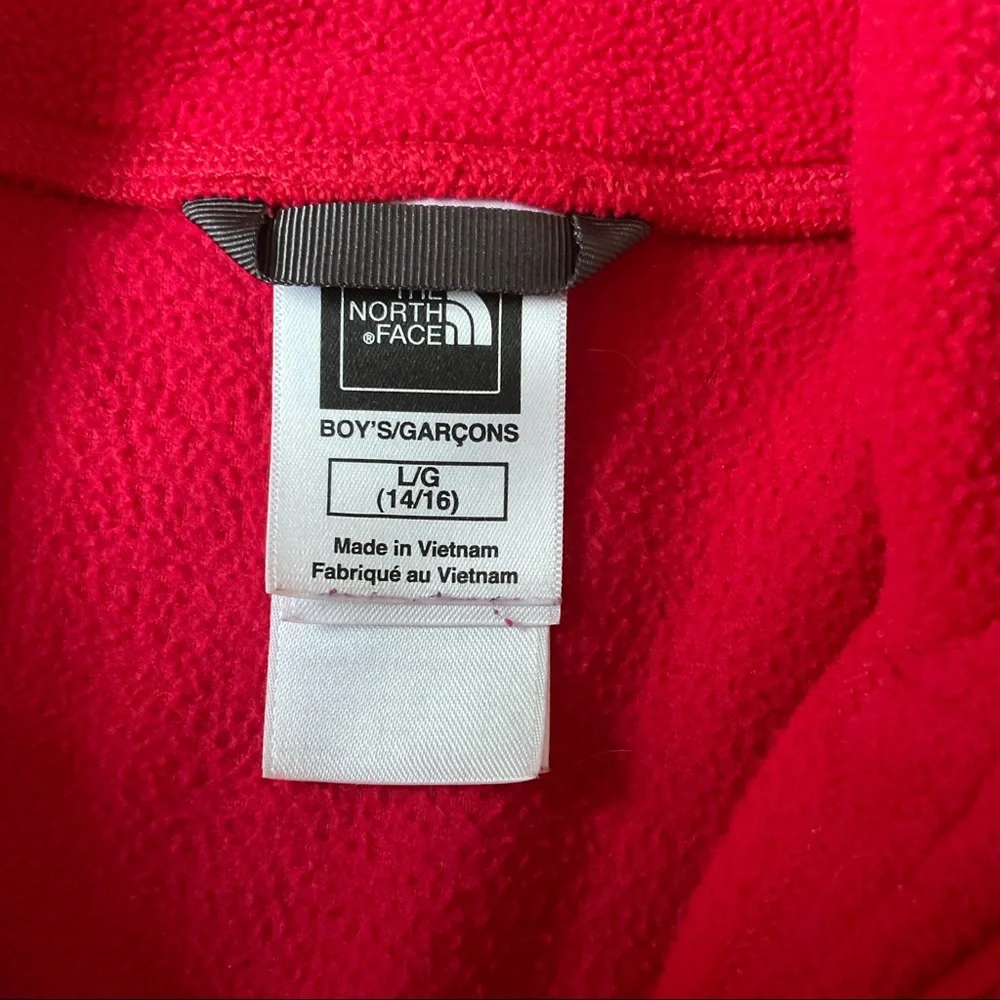 The North Face Fleece Quarter Zip Boys Large 14/16 - Picture 6 of 9